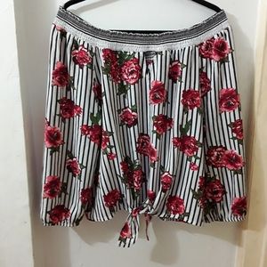 No Bounderies shoulder top